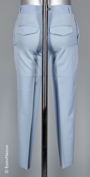 LOUIS VUITTON Glacier blue wool chino pants (S 38) (stain on back)