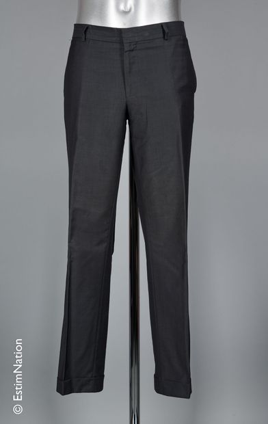 THE KOOPLES THREE classic wool PANTALONS: the first in navy (T 50), the second in...