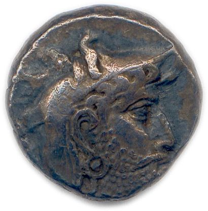PERSE - DARIUS Ier 3e grand roi Achéménide 521-486 Head of Darius to right, wearing...