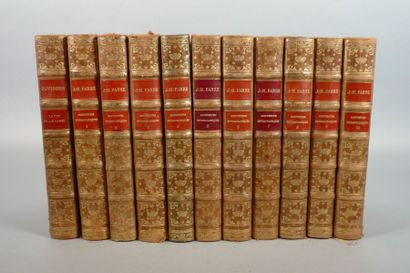 FABRE Jean-Henri (1823-1915) Souvenirs entomologiques, édition 1924, 10 vol. 

On...
