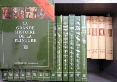 SKIRA Editeur LASSAIGNE Jacques, "La Grande Histoire de la Peinture" en 16 volumes....