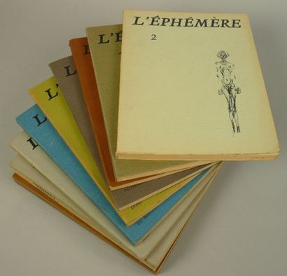 MAEGHT Éditeur L'EPHEMERE, éditions Maeght. 11 volumes réunis (2, 4, 6, 7, 10, 11,...