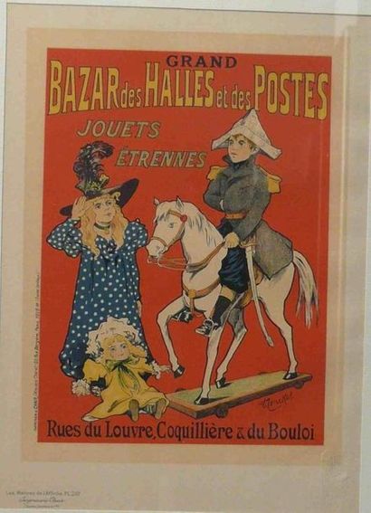 null "Les Maîtres de l'Affiche" Grand Bazar des Halles et des Postes Jouets Etrennes....