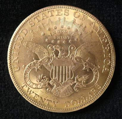 NUMISMATIQUE Lot de 2 pièces or 20 dollars US années 1900, 1907


