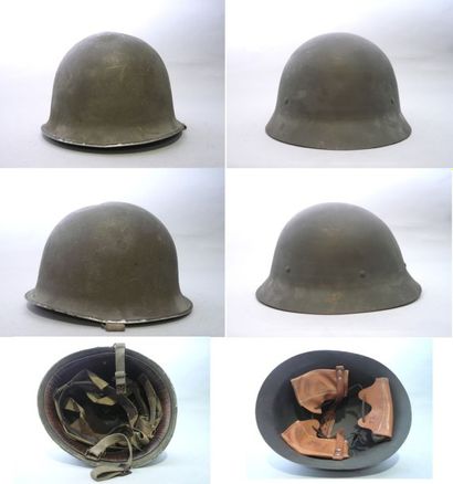 null FRANCE - SUEDE

Deux casques : 

-un casque français modèle 1951. Complet avec...