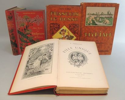 LIVRES POUR ENFANTS DONT HETZEL Ensemble de 5 ouvrages XIXème siècle pour les enfants:...