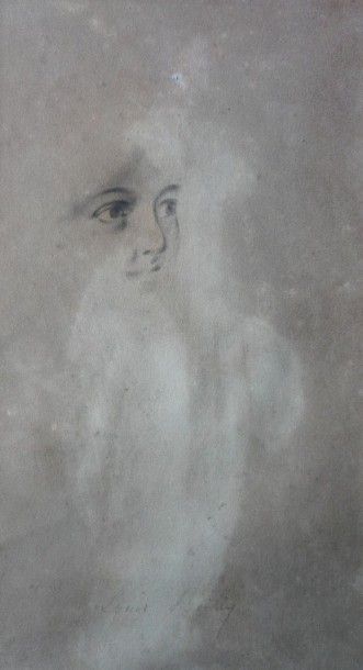 Louis Léopold BOILLY (1761-1845) "Jeune femme vue de profil" (recto) et "Etude de...