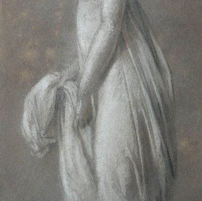 Louis Léopold BOILLY (1761-1845) "Jeune femme vue de profil" (recto) et "Etude de...