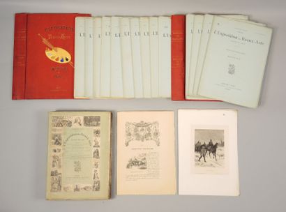 EXPOSITION DES BEAUX ARTS - 1880 & 1882 Lot comprenant :

- Album relié intitulé...