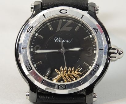 CHOPARD Montre bracelet en métal, Edition limitée Cannes, numérotée 117/1000. Mouvement...