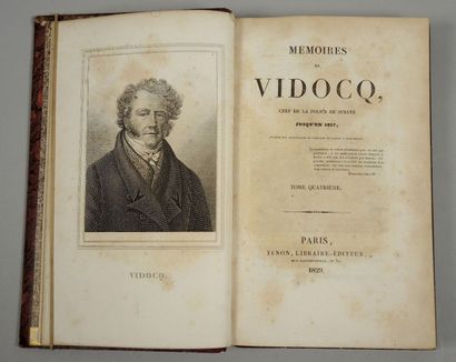 Eugène François VIDOCQ "Mémoires de Vidocq, Chef de la police de sûreté jusqu'en...