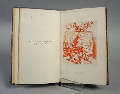 HENRY COHEN "L'Opéra". Eaux Fortes et Quatrains par un abonné. Paris, Librairie des...
