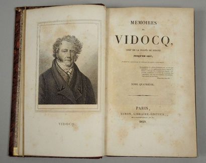 Eugène François VIDOCQ "Mémoires de Vidocq, Chef de la police de sûreté jusqu'en...