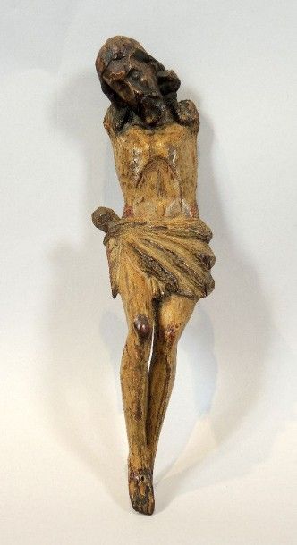 CHRIST Christ en bois sculpté et patiné

Incomplet.

Travail du XIXème siècle.

H...