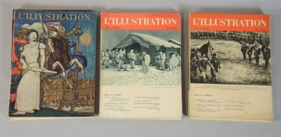 L'ILLUSTRATION 1939-1940 10 numéros de sept à décembre 1939 + 16 numéros de 1940...