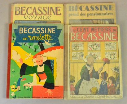 ALBUMS BECASSINE BECASSINE Lot de 4 albums des Aventures de Bécassine: pensionnaires,...