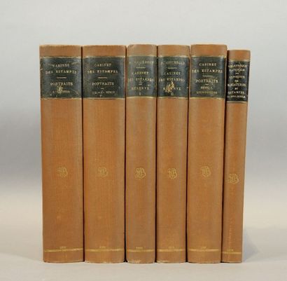 ARTS GRAPHIQUES ESTAMPES Lot de 6 volumes composé de :

- F. COURBOIN Catalogue sommaires...