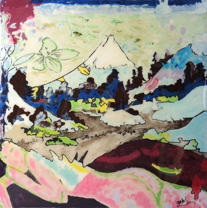 GAB - Artiste contemporain "Montagne - 2011"

Huile sur toile et vernis épais contrecollé...