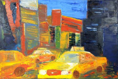GAB - Artiste contemporain "Taxis de nuit"

Huile sur toile. Non signé

Dim: 80,5...