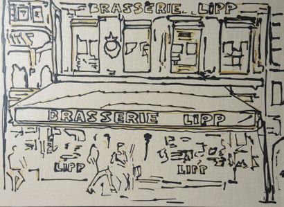 GAB - Artiste contemporain "Brasserie LIPP"
Huile sur toile. Non signée.
Dim: 73,5...