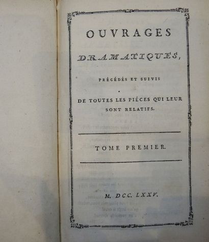 VOLTAIRE Oeuvres de Voltaire 40 volumes édition du XVIIIème siècle

Edition de 1775

On...