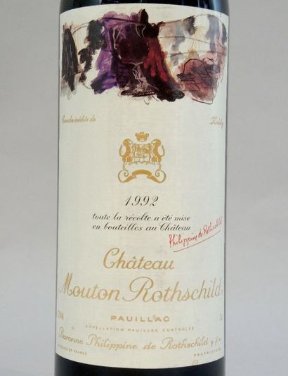 CHATEAU MOUTON ROTHSCHILD 1992 1 bouteille de Château Mouton Rothschild, 1992, 1er...