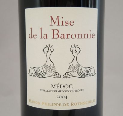 MISE DE LA BARONNIE 2004 1 magnum Médoc Mise de La Baronnie, 2004, en étui d'ori...