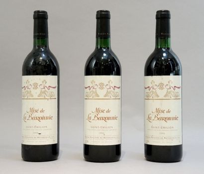 MISE DE LA BARONNIE 1994 3 bouteilles Saint Emilion Mise de la baronnie 1994

(étiquettes...