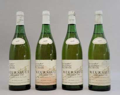 DIVERS Lot de 6 bouteilles: 

- 4 bouteilles de Meursault 1978, 1er cru Domaine Raoul...