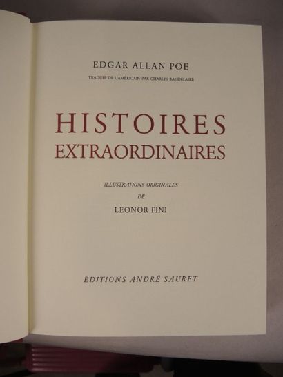 LEONOR FINI - EDGAR ALLAN POE Histoires extraordinaires

Editions André SAURET, Paris...