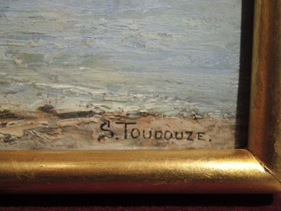 Simon Alexandre TOUDOUZE (1850-1909) "Aix-Les-Bains"
Huile sur panneau signé et daté...