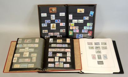 PHILATELIE Lot de timbres FRANCE modernes présentés en 5 albums dont un SAFE de 1960...