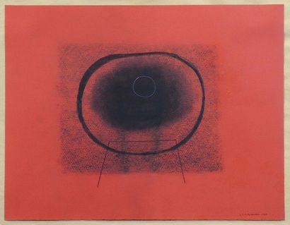 Léon Arthur TUTUNDJIAN (1905-1968) "Composition"

Technique mixte sur fond rouge,...