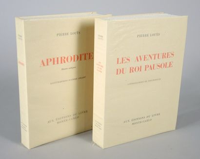LOUŸS Pierre (S. BALLIVET) LOUŸS (Pierre). LES AVENTURES DU ROI PAUSOLE avec 37 lithographies...