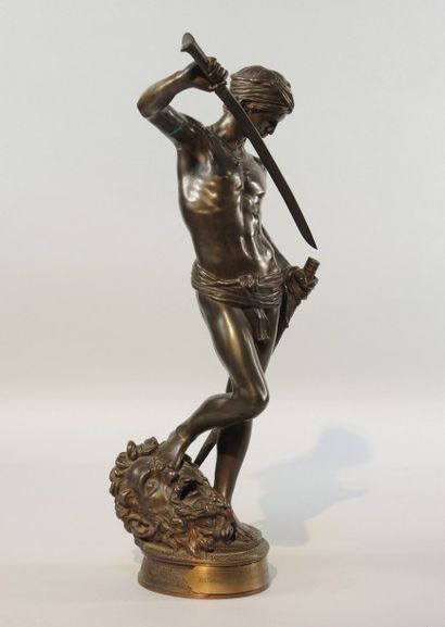 ANTONIN MERCIE (1845-1916) & BARBEDIENNE "David terrassant Goliath"

Sculpture en...