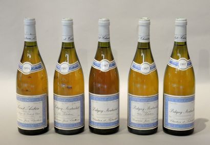 BOURGOGNE - PULIGNY MONTRACHET 5 bouteilles de Puligny Montrachet, 1997 et 1998 dont:...