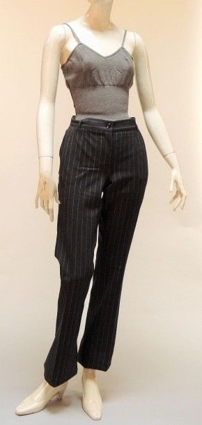 Dolce & Gabbana, Jil Sander, Pinko Pantalon classique en laine stretch anthracite...