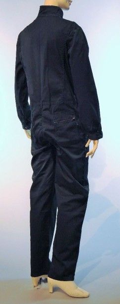 Sœur Combinaison-pantalon maxi en coton noir agrémentée de zips et de poches (T M)...