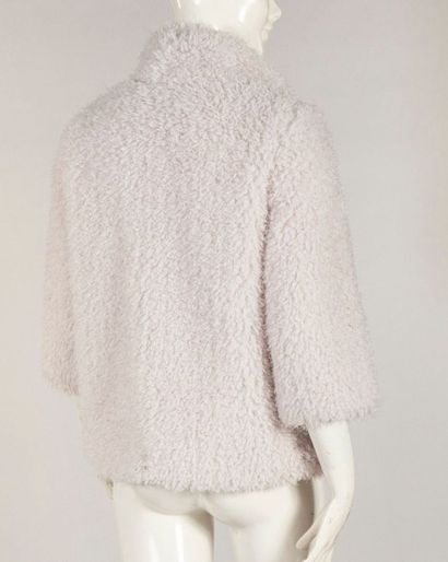 Soma Veste en polyester et laine beige rosé façon fausse fourrure laineuse beige...
