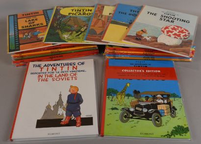 ALBUM TINTIN ALBUM TINTIN Albums des Aventures de TINTIN : ANGLAIS/ENGLISH Lot de...