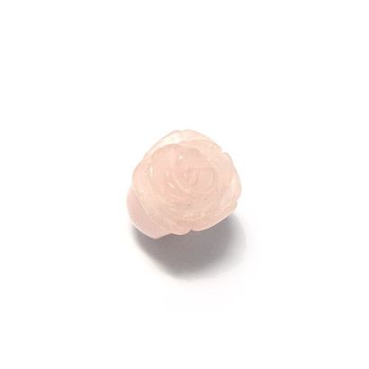 Bague BAGUE en quartz rose sculpté d'un motif de fleur.

TDD: 51.