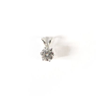 PENDENTIF OR & DIAMANT PENDENTIF en alliage d'or 14k (585/°°), orné d'un diamant...