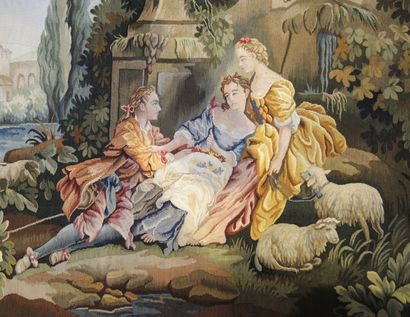 AUBUSSON "Scène pastorale"


Tapisserie. 


Travail XXème siècle.


128 x 176 cm


(Quelques...