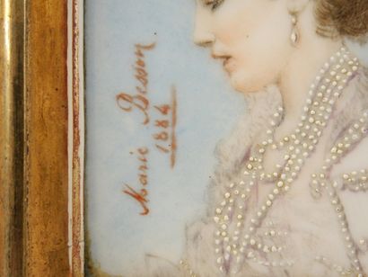 Marie BESSON (XIXe) Marie BESSON (XIXe)


"Portrait de Sarah Bernhardt en Reine d'Espagne...