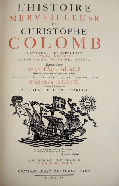 L'HISTOIRE MERVEILLEUSE DE CHRISTOPHE COLOMB (DEDICACE) L'HISTOIRE MERVEILLEUSE DE...