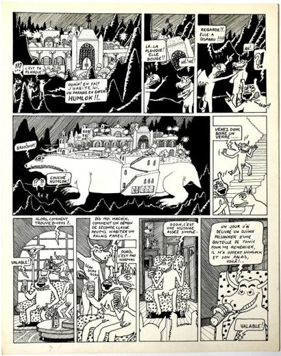 MAX (PERRAMON, Maxime) (1957) Planche originale de "Bad Milou: Douceur infernale"-...