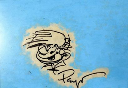 PEYO (CULLIFORD, PIERRE) (1928-1992) - MODIFICATION AU CATALOGUE Dessin original...