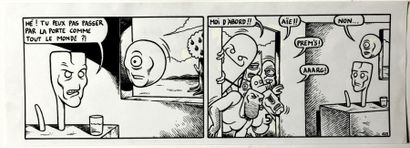 TEXIER, OLIVIER (1972) Strip original paru aux éditions Humeurs en 2005 - n°223 -...