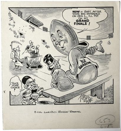 KING, LITTLE WILLY (USA, 1893 - 1969) Dessin original "Grand finale !" paru dans...