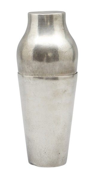 CHRISTOFLE Shaker en métal argenté. Maison CHRISTOFLE.
(chocs, manque)